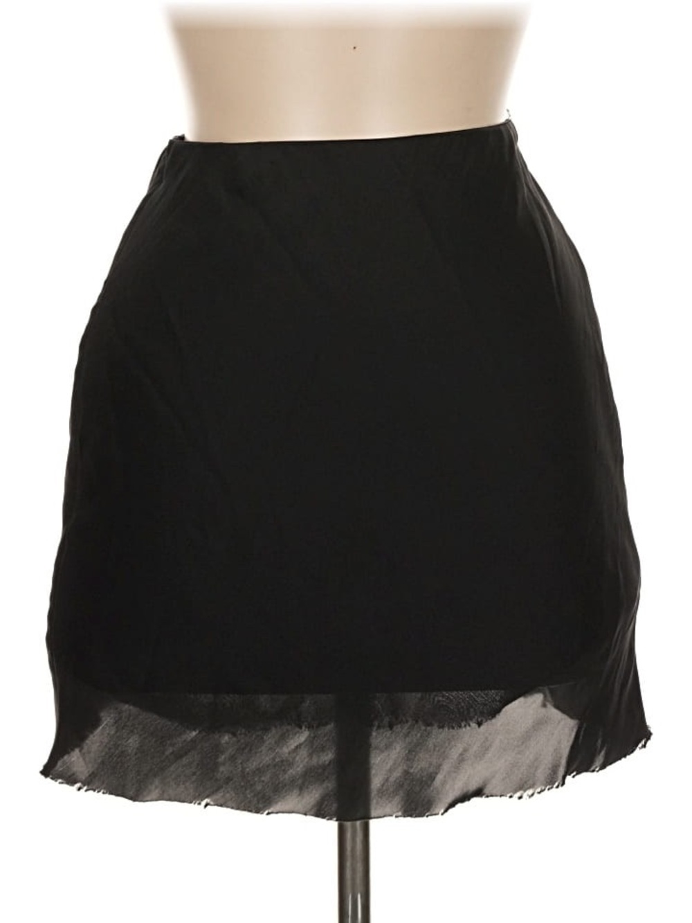 VTG GLASSONS Y2K✨ Silk Mini Skirt in Black- Size 6